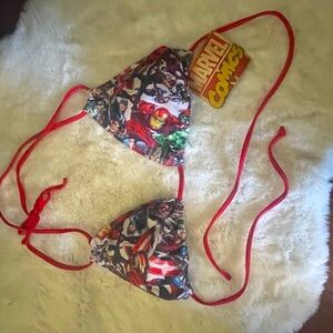 Marvel Comics Graphic Bikini Top
